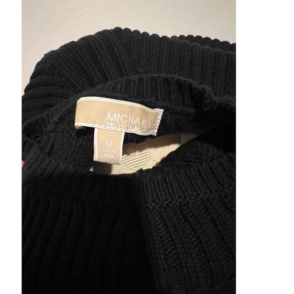 Michael Kors Long Sleeve Studded Crewneck Sweater Medium - Picture 6 of 7